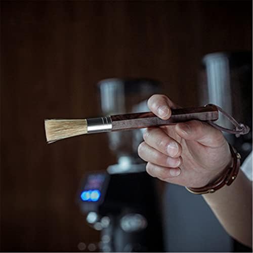 Coffee Machine Cleaning Brush Bean Grinder Cleaning Brush with Leather Cord Countertop Cleaning Brush Coffee Powder Brush(#1) - Image 3