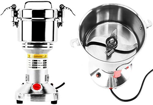 Homend High Speed 500g Electric Grain Mill Grinder Powder Machine Spice Herb Grinder 2500W 70-300 Mesh 36000RPM Stainless Steel Commercial Grade for Kitchen Herb Spice Pepper Coffee (500g) - Image 6