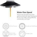 Pour Over Coffee Dripper Drip Coffee Pour Over Maker Resuable Blossom Cone Funnel Stainless Steel Metal Coffee Filter for Travel, Camping, Office, Home, Coffee Maker Brew (Deep Gray) - Image 4