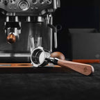 51mm Espresso Bottomless Portafilter with 2 Ear | Fits De’Longhi ECP3420 / EC155 / BCO430 / EC260 Espresso Machine | Stainless Steel Basket and Walnut Handle | Espresso Accessories - Image 3