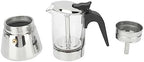 Jiawu Pot, Classic Stovetop Espresso Maker, Stainless Steel Italian and Cuban Greca Coffee Maker, Premium Crystal Glass Top Espresso Pot, Easy to Operate & Quick Cleanup (360ml) - Image 4