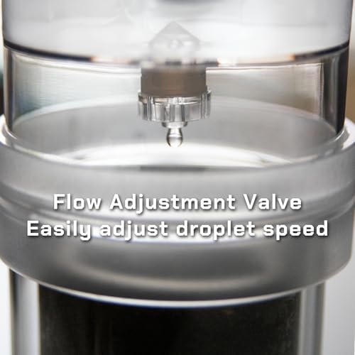 Iced Coffee Cold Brew Drip Maker, 300ml/10oz Glass Cold Brew Coffee Maker with Reusable Filter Ice Coffee Machine - Image 4