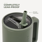 HydroJug Traveler 32oz, Insulated Tumbler with Handle & Straw, Courtyard - Image 4
