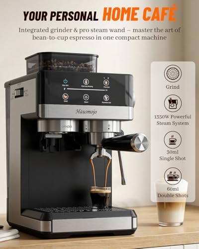 Espresso Machine with Grinder & Milk Frother, 20 Bar - Image 2
