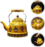 Enamel Whistle Tea Kettle Whistling Teapot Induction Suitable for Home Kitchen Cookers Electric Stovetops-4.2L/125(1.7L) - Image 7