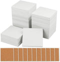 GNIEMCKIN 45 Pieces 4x4 Inch Blank Ceramic Coasters, White by GNIEMCKIN