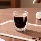 NIRA.Z 2 Pack 12oz Double Wall Glass Coffee Mugs, No Hole Bottom, Insulated Borosilicate Glass Coffee Cups, Clear Mugs for Hot & Cold Beverages, Perfect for Espresso, Latte, Tea, Cappuccino - Image 7