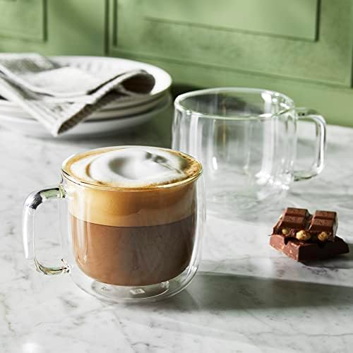 ZWILLING Sorrento Plus 2-pc Double-Wall Glass Cappuccino Mug Set,15-oz, 450ml - Image 3