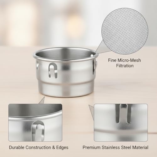 Stainless Steel Tea Infuser for Loose Leaf - Fine Mesh Strainer Fits Mugs & Cups (1.5-1.77 Inch Diameter) - Image 6