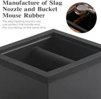 Stainless Steel Espresso Coffee Ground Knock Box Chute, Built-in Desktop Waste Bucket, Bottomless Knocking Residue Box - Image 6