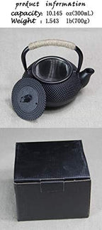 Tetsubin japanese Hobnail tea kettle workshop Healthy Cast Iron Teapot with Stainless Steel Infuser(10.145oz) - Image 3