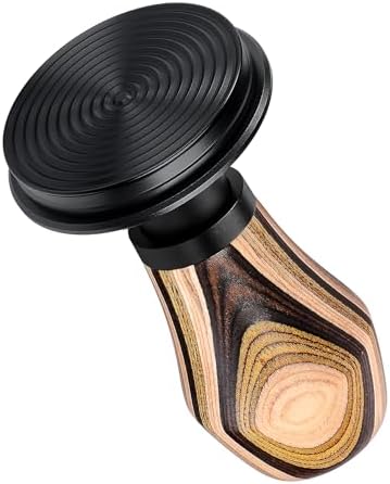 Normcore 51mm Coffee Tamper V4, Spring Loaded Tamper with Titanium PVD Coating Ripple Base, Espresso Tamper Fits 51 mm Portafilters, Colorful Wood Handle - Image 3