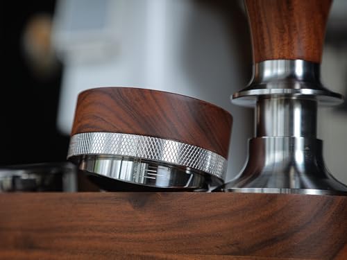 58mm Espresso Accessories Kit Compatible With ECM, Rocket, Profitec, Quick Mill, Lelit, E61 – Rosewood Bottomless Portafilter, Calibrated Tamper, Distributor, Tamper Station & Knock Box - Image 5