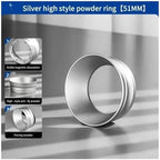 Coffee Dosing Ring Magnetic High 3.2cm Espresso Funnel 51mm 58mm,Compatible For Delonghi,Compatible For Breville,Portafilter(51mm silver) - Image 2