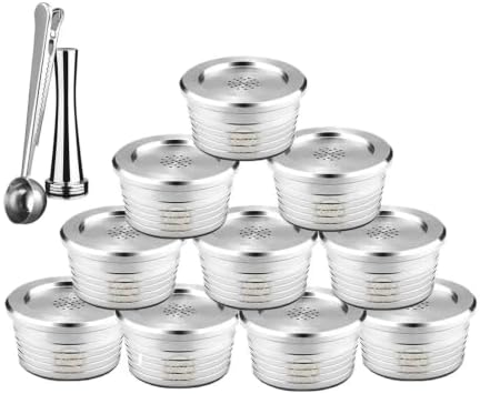 Capsule Reusable in Coffee Filters Stainless Steel Reutilizavel Coffee Capsule(10pc-ss-ti) by Unknown