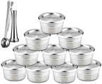 Capsule Reusable in Coffee Filters Stainless Steel Reutilizavel Coffee Capsule(10pc-ss-ti) by Unknown