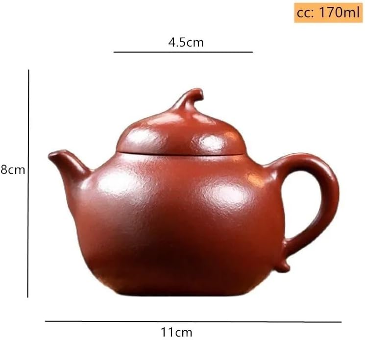 Tea Pots For Loose Tea 170ml Purple Clay Pot, Handmade Purple Clay Tea Accessories, Household Filter Tea Set, Chinese Tea Ceremony Supplies, Loose Tea Teapot Tea Infuser Pot - Image 2