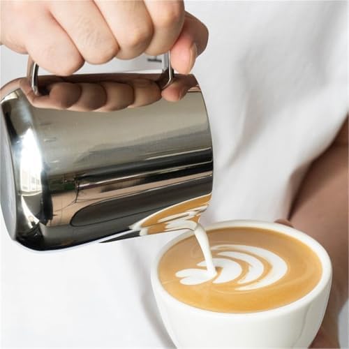 Milk Frother Cup Stainless Steel Milk Frothing Pitcher 500ml/17oz Stainless Steel Espresso Steaming - Image 4