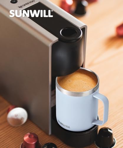 SUNWILL Travel Coffee Mug Set of 4, 14 oz Insulated Stainless Steel - Image 6