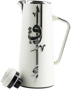 Insulated Carafe Flask 1L For Coffee, Tea & Hot Beverages, Double Wall Stainless Steel Build, Spill Resistant Lid, Portable Serving Pitcher, Long Heat Hold, Gift Idea by Otantik (Pearl White & Silver) - Image 2