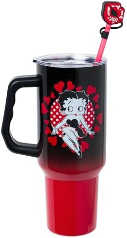 Silver Buffalo Betty Boop Core Cute Pose, Stainless Steel Tumbler, 40oz - Image 3