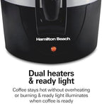 Hamilton Beach 45 Cup Fast Brew Coffee Urn and Hot Beverage Dispenser - Image 4
