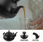 Luxshiny Vintage Tea Kettle Stainless Steel Water Kettle with Ergonomic Handle for Stovetop Use Kitchen Tea Pot for Boiling Water Oatmeal and Instant Soup 7.87 X 7.08 X 7.08 in - Image 5