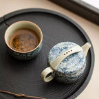 Tea Pots For Loose Tea Antique Blue and White Teapot, Han Tile Pot, Ceramic Teapot, Kung Fu Tea Set with Tea Cup, Household Tea Set Tea Infuser Pot - Image 5
