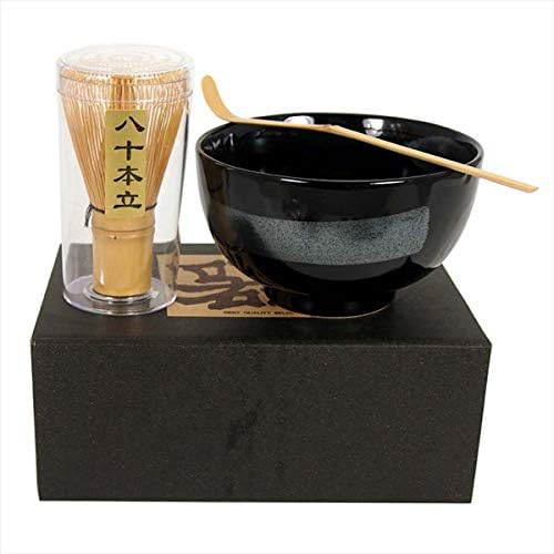YokohamaUSA Matcha Bowl, Bamboo Scoop/80 Whisk Set GINSUGI/Made in Japan - Image 2