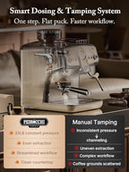 Espresso Machine with Grinder& Milk Frother | Instant Espresso-to-Cold Brew – Dual Pump | Auto Tamping & 58mm | 20Bar | PID | 35 Settings | 3-Hole Steam Wands | For Home & Café - Image 2