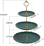 Sweejar Porcelain Tea Sets British Royal Series, 8 OZ Cups& Saucer Service for 6 and 3 Tier Ceramic Cake Stand Cupcake Stand and Foldable Tea Cups Display Stand Espresso Cups Holder - Image 6