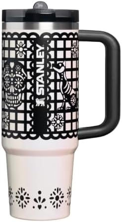 STANLEY Quencher ProTour Flipstraw Tumbler, 30 oz, Salt Papel Picado by Unknown