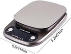 1pc Digital Kitchen Scale Stainless Steel Food Scale LCD Display Accurate Measurement Tool Precision Portable and Lightweight for Baking and Cooking Grey - Image 2