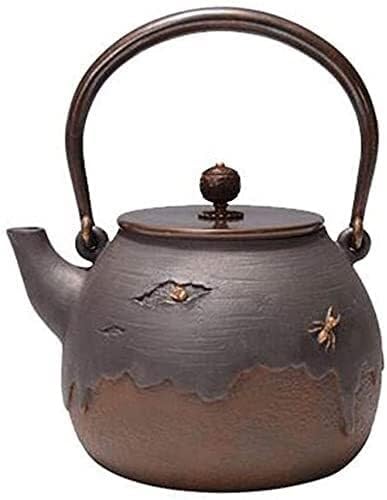 Cast Iron Tetsubin Teapot 1400ml Japanese Tea Kettle With Iron Handle, Health-Enhancing Large Tea Pot For Brewing - Image 5