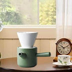 Pour Over Coffee Machine Coffee Dripper Brewer Portable Drip Filter Coffee Maker Set for Home Cafe (Green) - Image 4