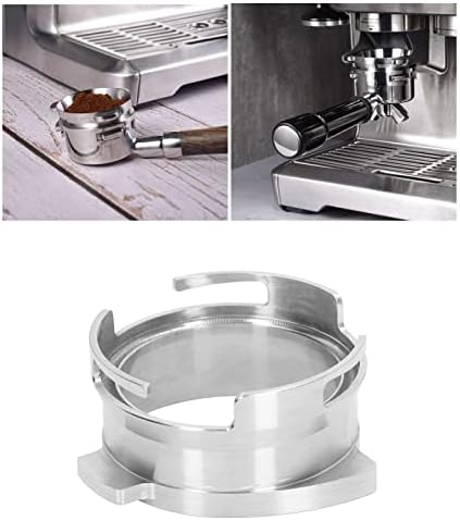 54mm Hands Free Dosing Funnel, Stainless Steel Coffee Powder Dosing Funnel, Rotatable Design with Lock for Easy Use, Compatible with Breville Barista Express Pro Touch Bambino Plus - Image 3