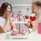 Pink Valentine's Day Decorations 8 PCS Tiered Tray Decor Set for Home - Image 5