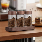 Coffee Bean Tubes Coffee Bean Vial Tea Dustproof Candy Sealed Lid Coffee Storage Containers Dosing Glass Jar for Kitchen Cafe, 3 - Image 4