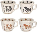 11 oz Ceramic Coffee Mug, Stoneware Teacup with Handle by LINVIA