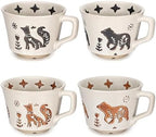 11 oz Ceramic Coffee Mug, Stoneware Teacup with Handle by LINVIA