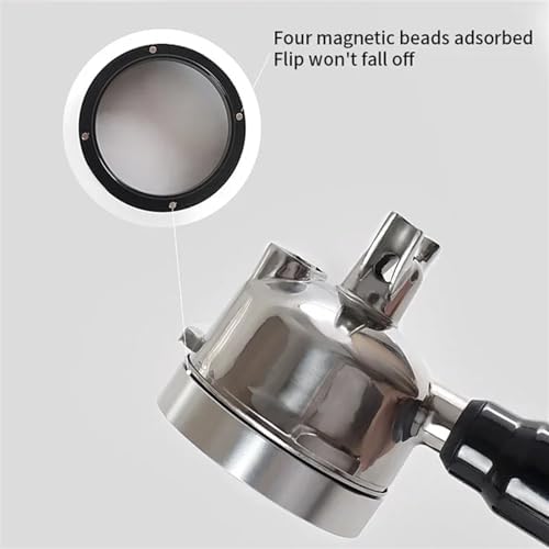 Coffee Dosing Ring Magnetic for Espresso Accessories Barista Funnel Tool Coffeeware 51MM 53MM 58MM Dosing Funnel 54mm(Sliver 51mm) - Image 4