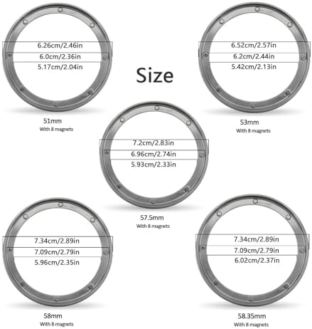 Multi-Size Stainless Steel Dosing Ring Funnel 51/53/57.5/58/58.35mm Espresso Portafilter Brewing Accessory(57.5MM) - Image 3