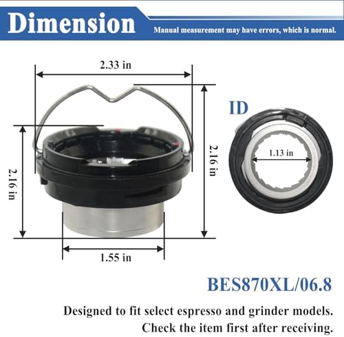 BES870XL/06.8 Upper Burr Assembly with Handle for Espresso Machine Grinder - Image 4