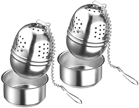 Westmark Teatime 157722E3 Oval Tea Infuser with Saucer Stainless Steel Diameter 4.3 cm by Westmark