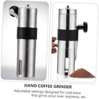 GALPADA Manual Coffee Grinder Hand Crank Portable Stainless Steel Bean Mill Adjustable Grinding for Home and Travel Brewing - Image 6