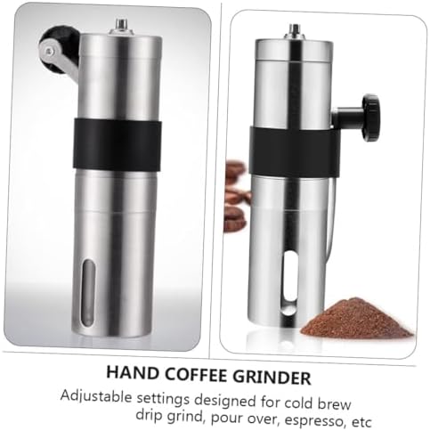 GALPADA Manual Coffee Grinder Hand Crank Portable Stainless Steel Bean Mill Adjustable Grinding for Home and Travel Brewing - Image 6