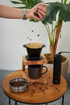 Wooden Coffee Brewing Stand for Filter Coffee 200-399ml Capacity - Wood Pour Over Holder - Image 3