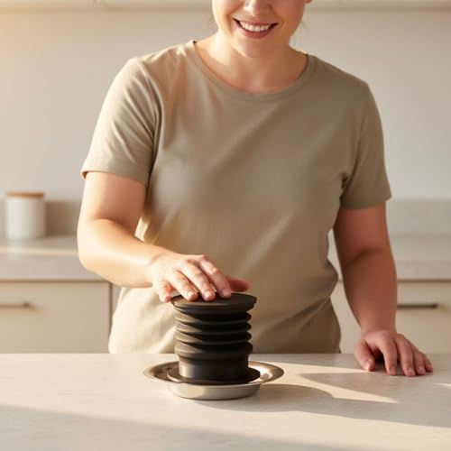 Yajuyi Coffee Grinder Cleaner Bean Container Single Dose Cup With Coffee Bellows And Zero Retention Control Silicone Body With Walnut Lid For Efficient - Image 7