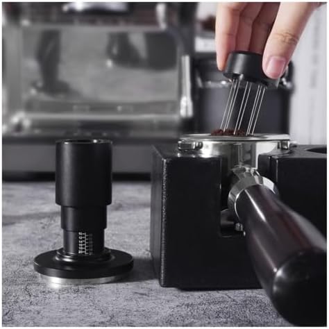 Stainless Steel 2 In 1 Coffee Tamper With Espresso Stirrer Needles Adjustable Height Clear Scale Barista Tools Espresso(58mm) - Image 4