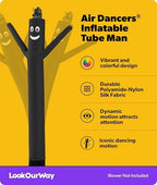 LookOurWay Air Dancers Inflatable Tube Man Attachment - 10 Feet Tall Wacky Waving Inflatable Dancing Tube Guy for Business Promotion - Blower Not Included - Black - Image 2